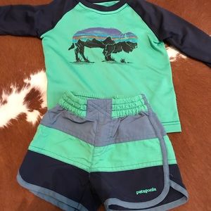 Patagonia Swim Trunks and Swim Shirt